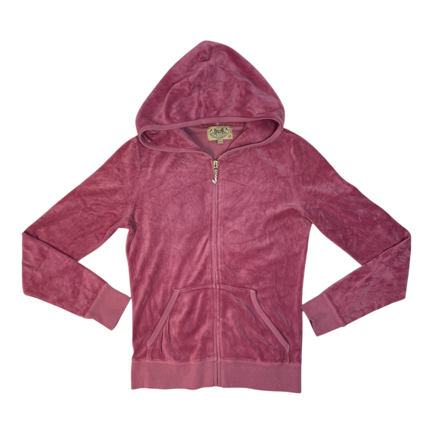 Authentic Juicy Couture Velour Zip Pink Hoodie | Best Fit UK 8