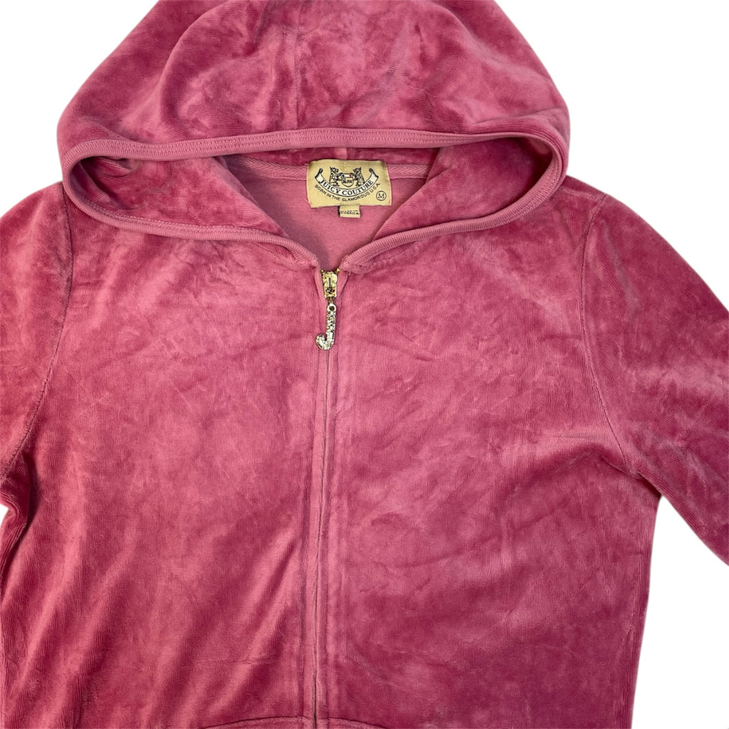 Authentic Juicy Couture Velour Zip Pink Hoodie | Best Fit UK 8
