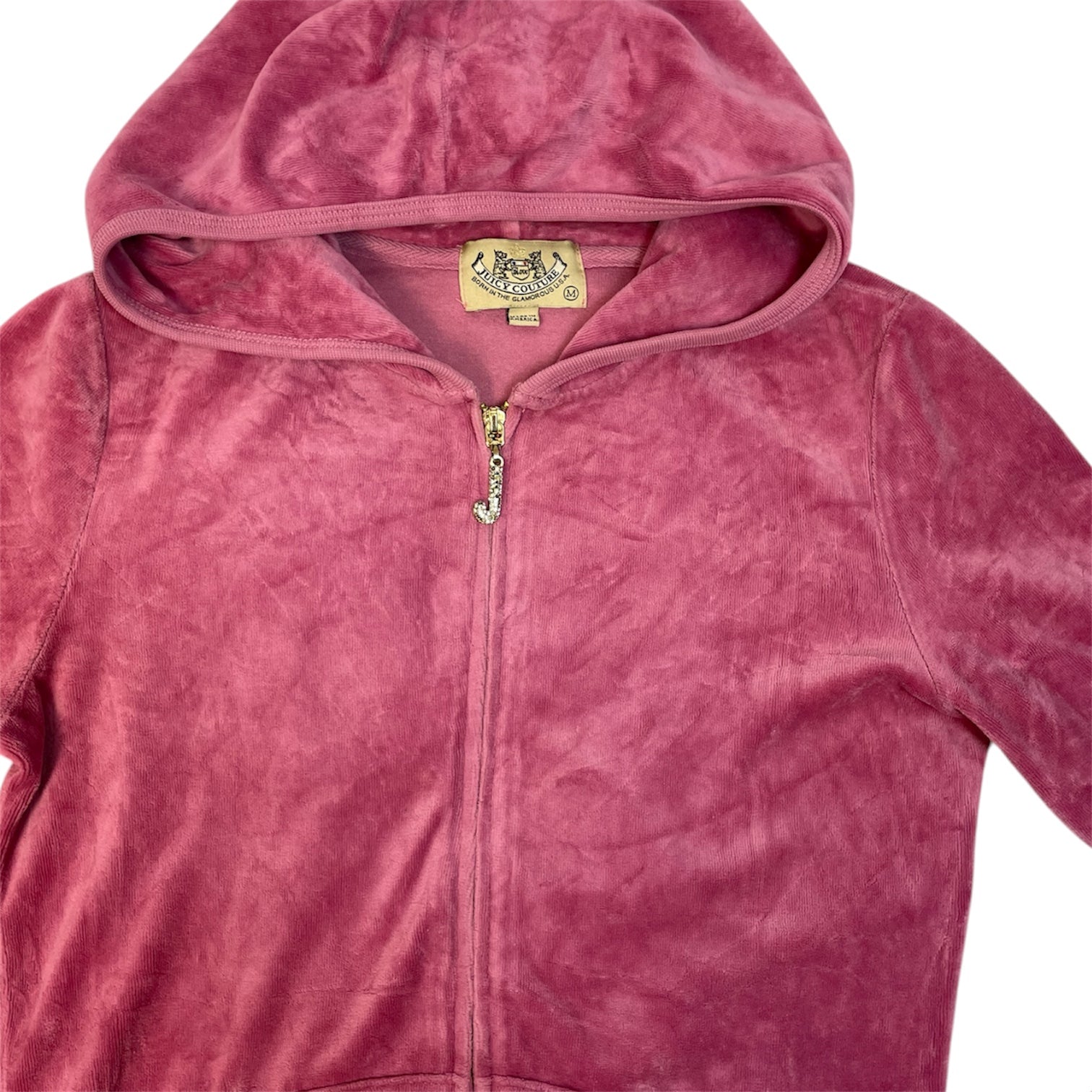 Authentic Juicy Couture Velour Zip Pink Hoodie | Best Fit UK 8