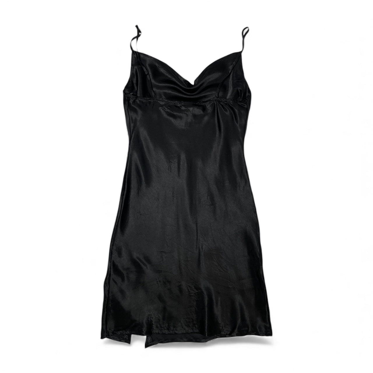 Rue21 Black Satin Slip Dress | Best Fit Size S / UK 8
