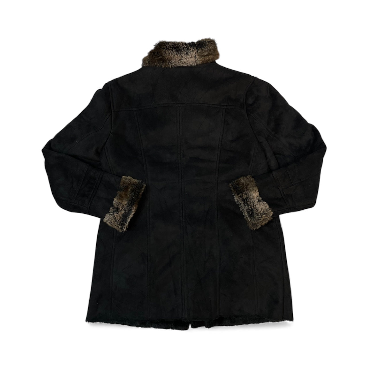 Vintage C&A Canda Faux Suede Shearling Coat | Best Fit UK 10-12