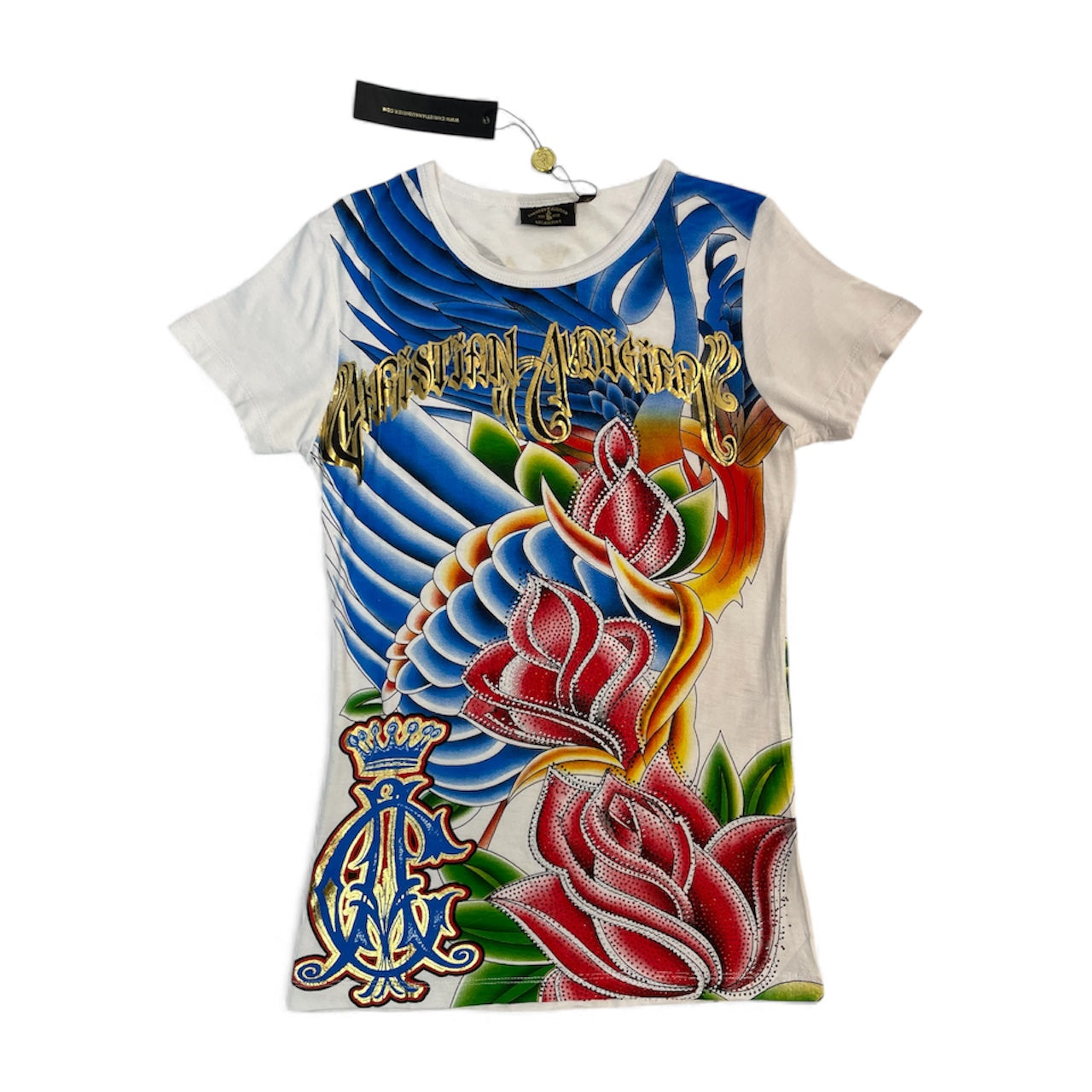 Christian Audigier Tattoo Graphic Tee | Best Fit UK 8