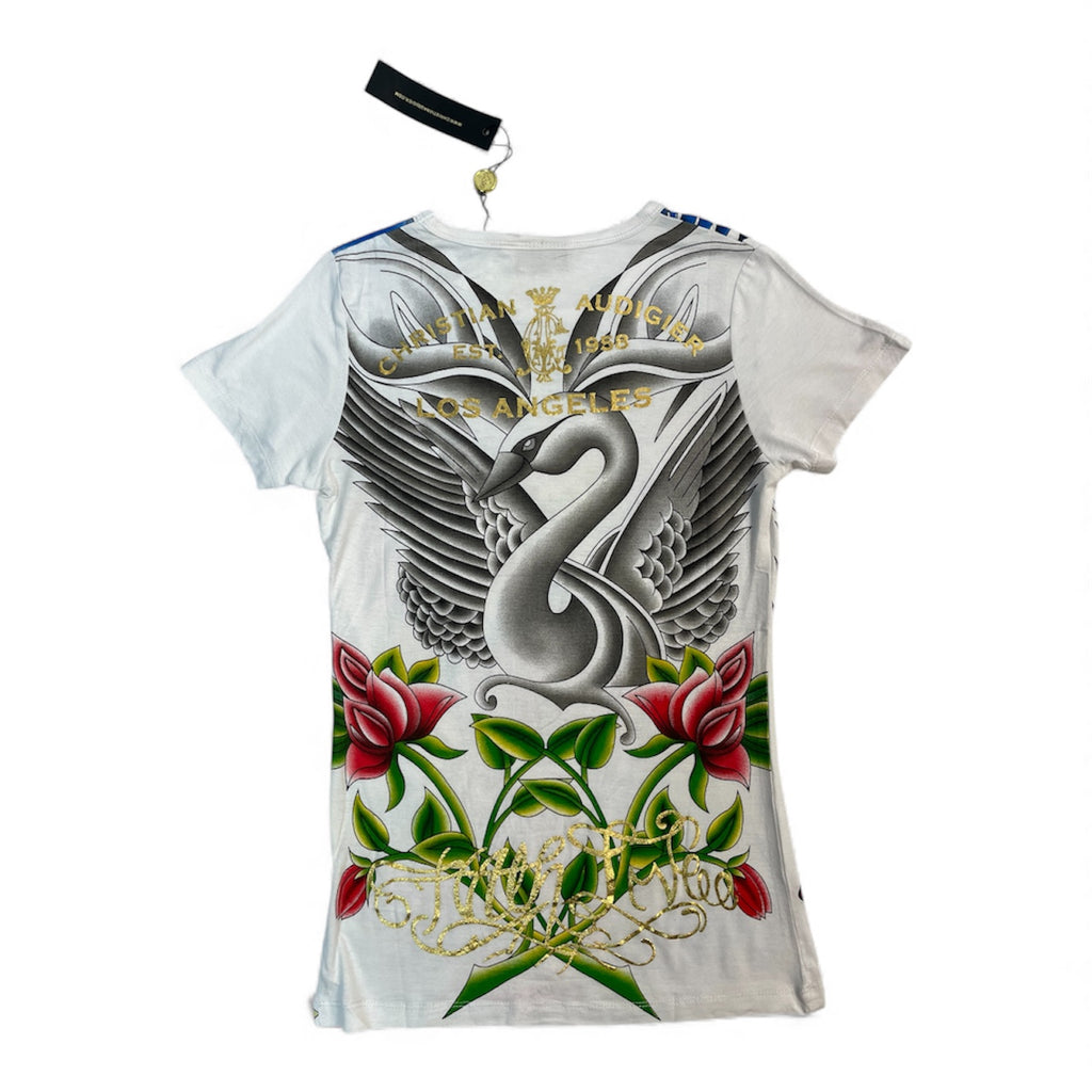 Christian Audigier Tattoo Graphic Tee | Best Fit UK 8
