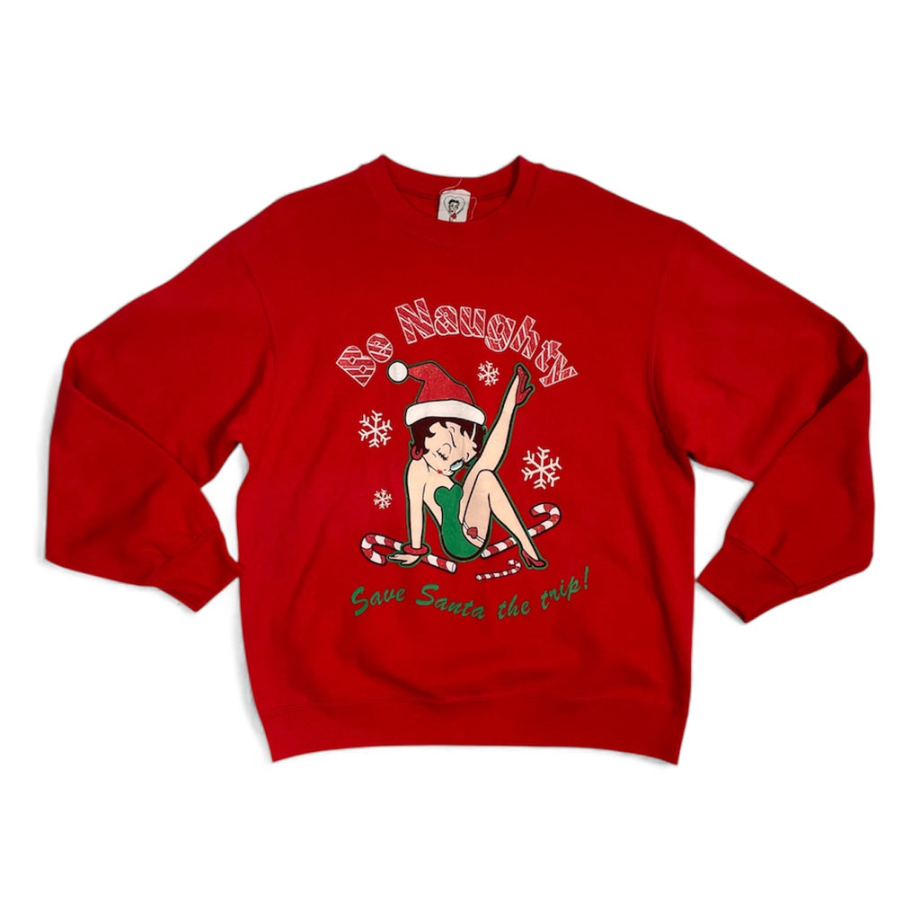 Rare 2004 Betty Boop Christmas Sweatshirt | Size UK 10-12