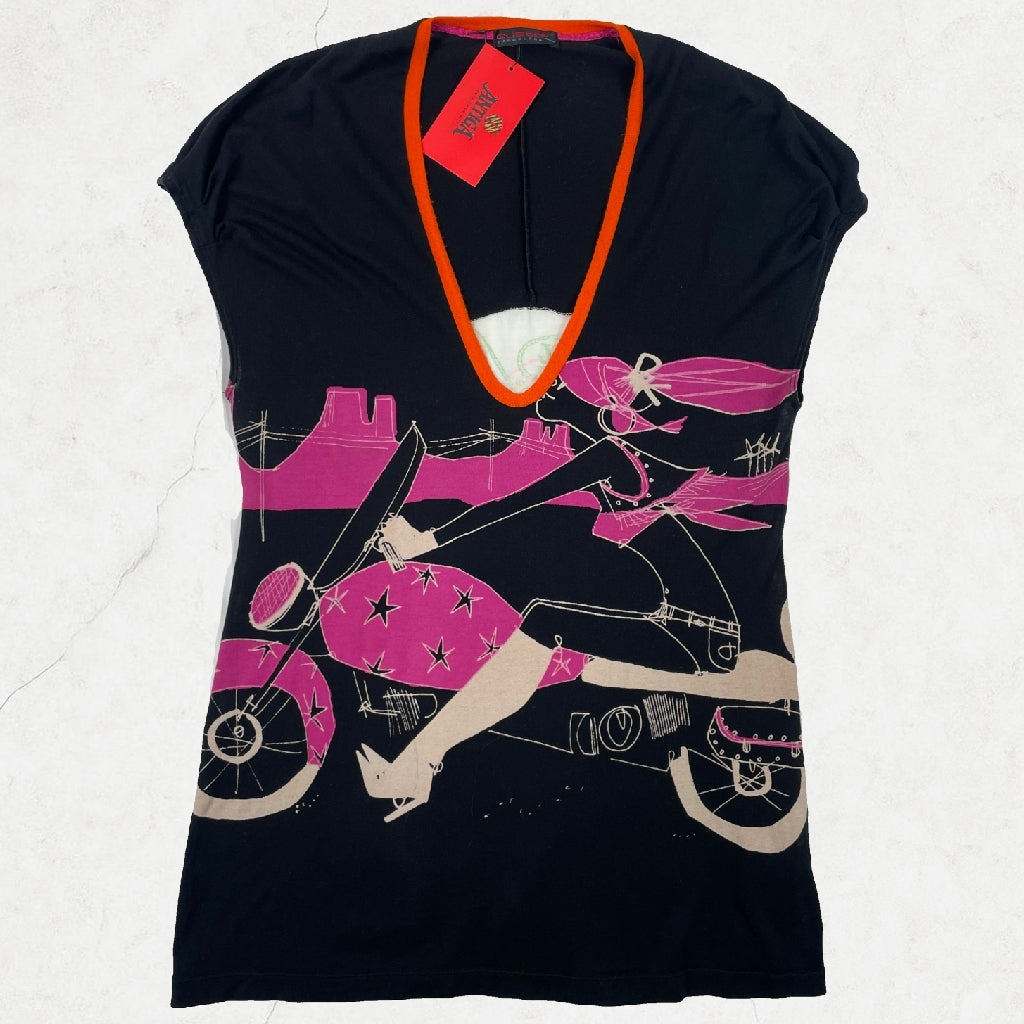 Custo Barcelona Graphic Sample Top - Rare Collectible