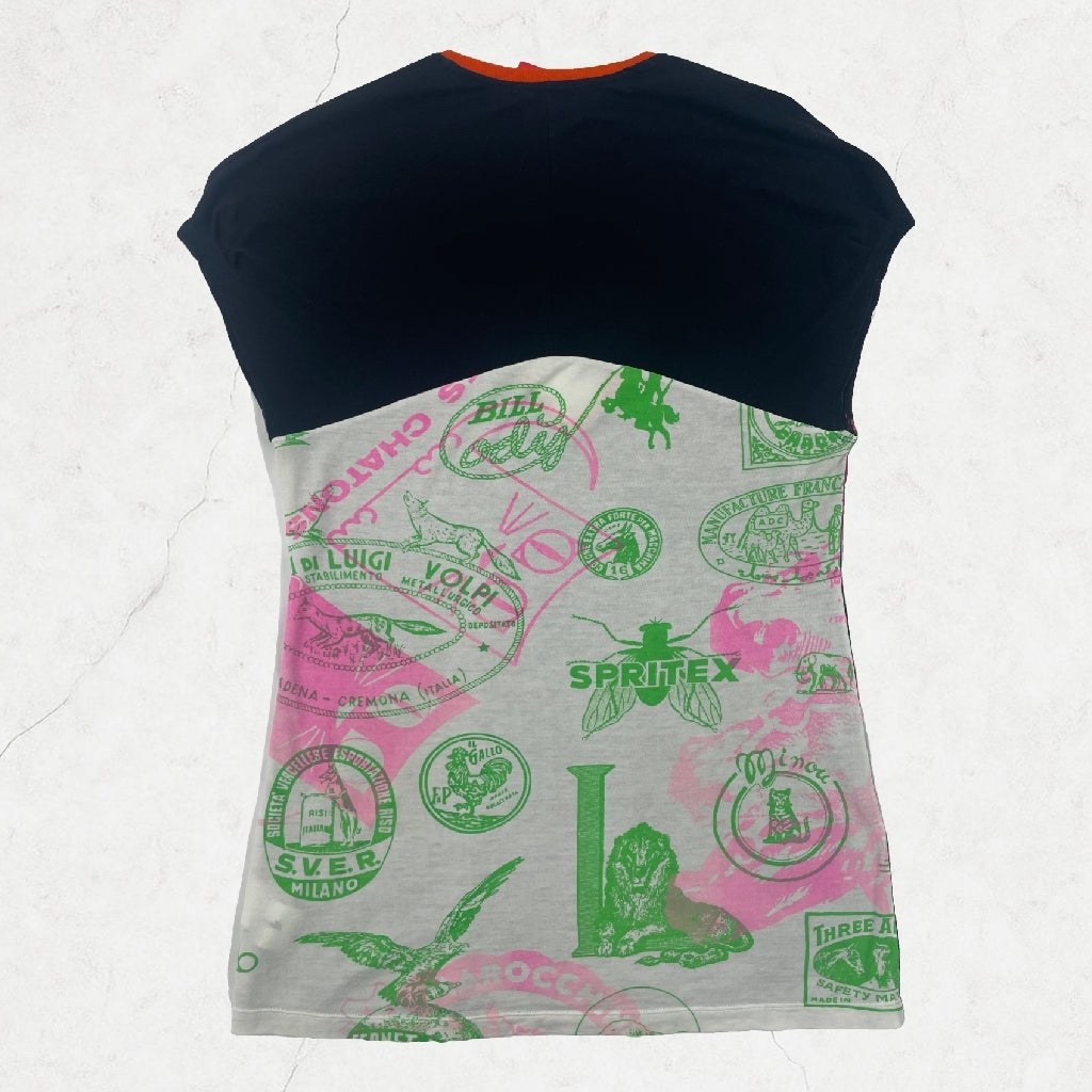 Custo Barcelona Graphic Sample Top - Rare Collectible