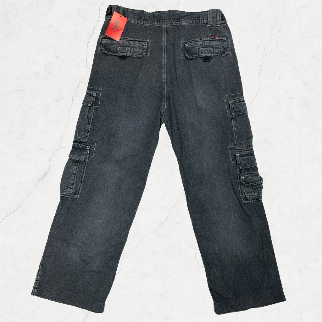 Bone.ny USA Y2K Cargo Jeans – W34 L30 (Men’s) / UK 14 (Women’s Regular Fit)