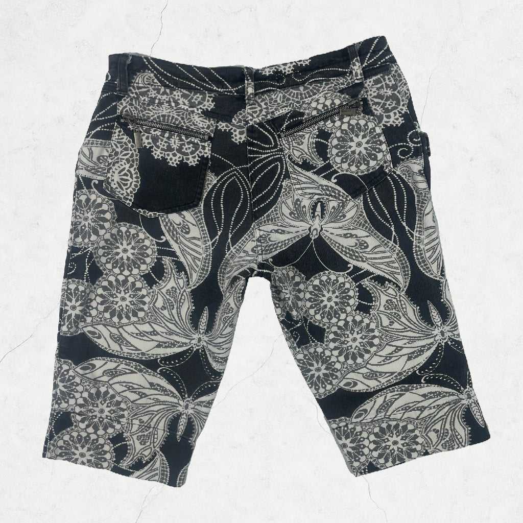 Y2K Just Cavalli Printed Capri Pants – ITTIERE Era (Made in Italy)