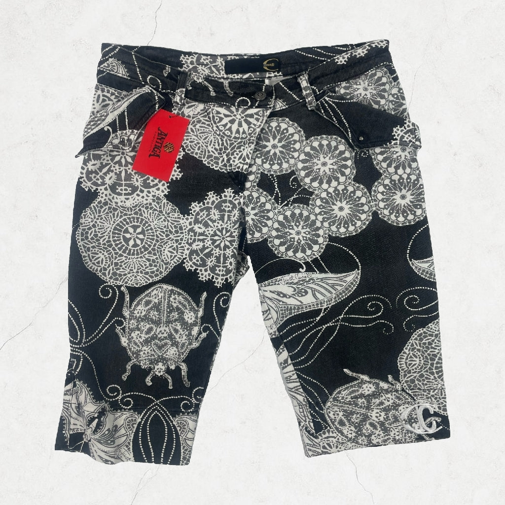 Y2K Just Cavalli Printed Capri Pants – ITTIERE Era (Made in Italy)