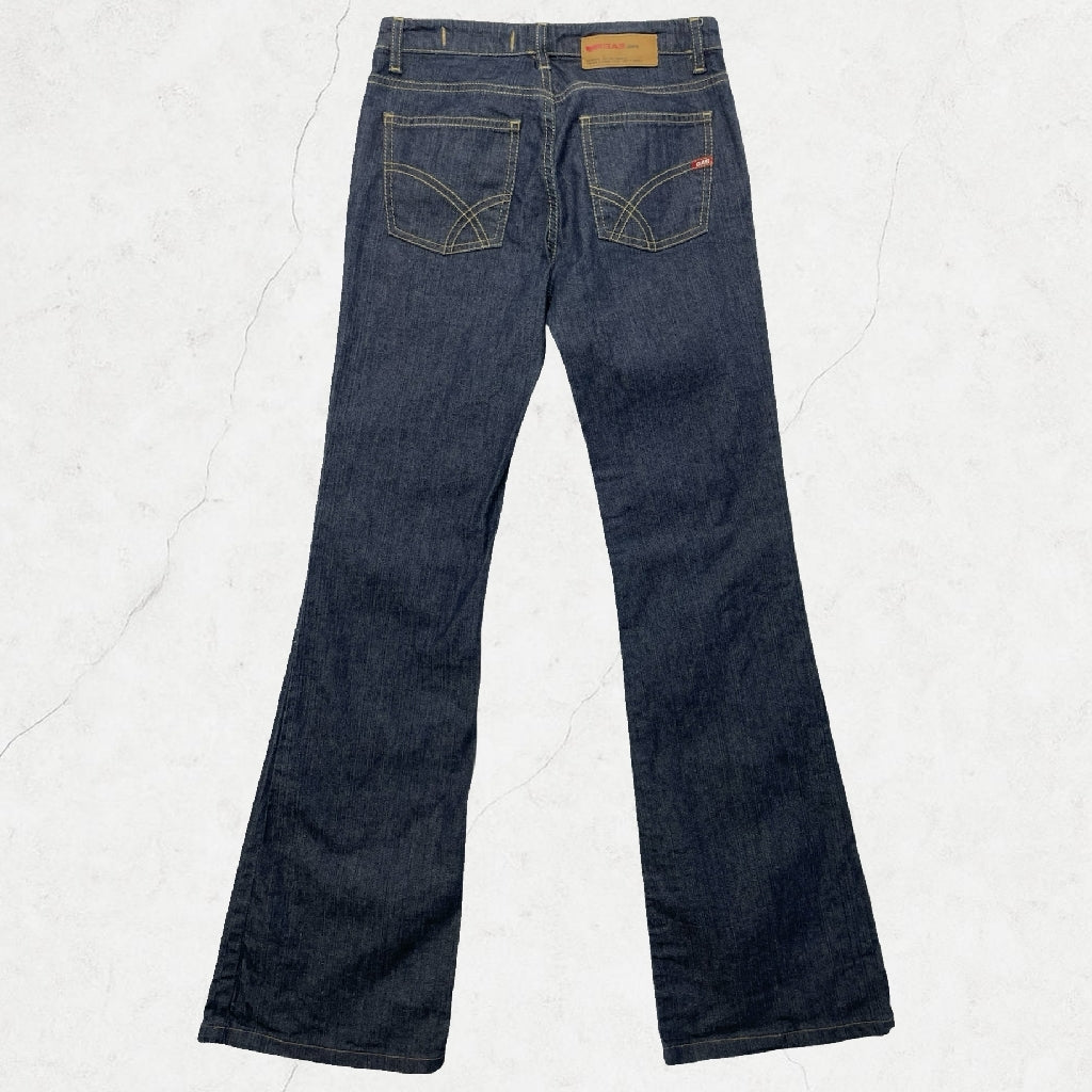 GAS Jeans Dark-Wash Bootcut - W26 (UK 4-6), Mid-Rise
