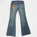 GOOD SHOW Deadstock Y2K Flare Jeans - W30.7 / UK 8-10
