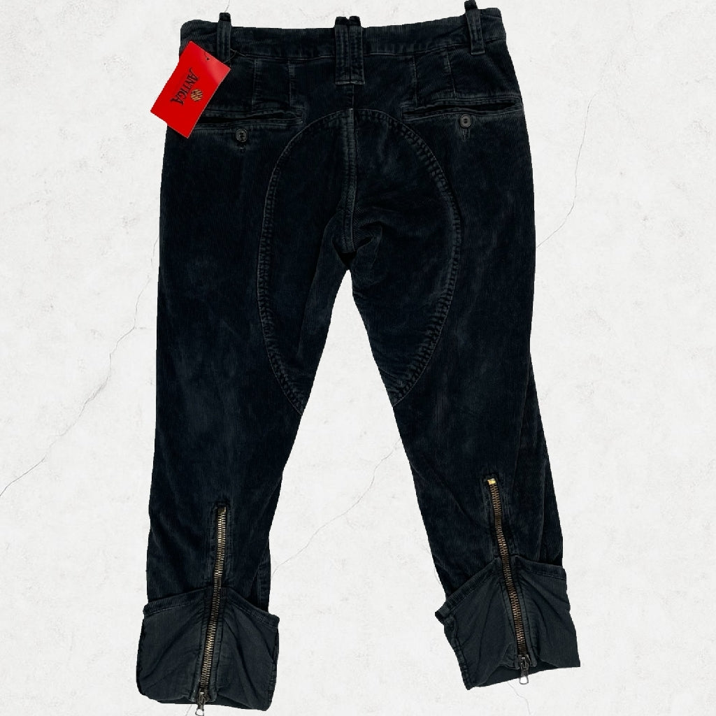 ICE B by Iceberg Cropped Corduroy Trousers – Size UK 6–8 (W28.75”)