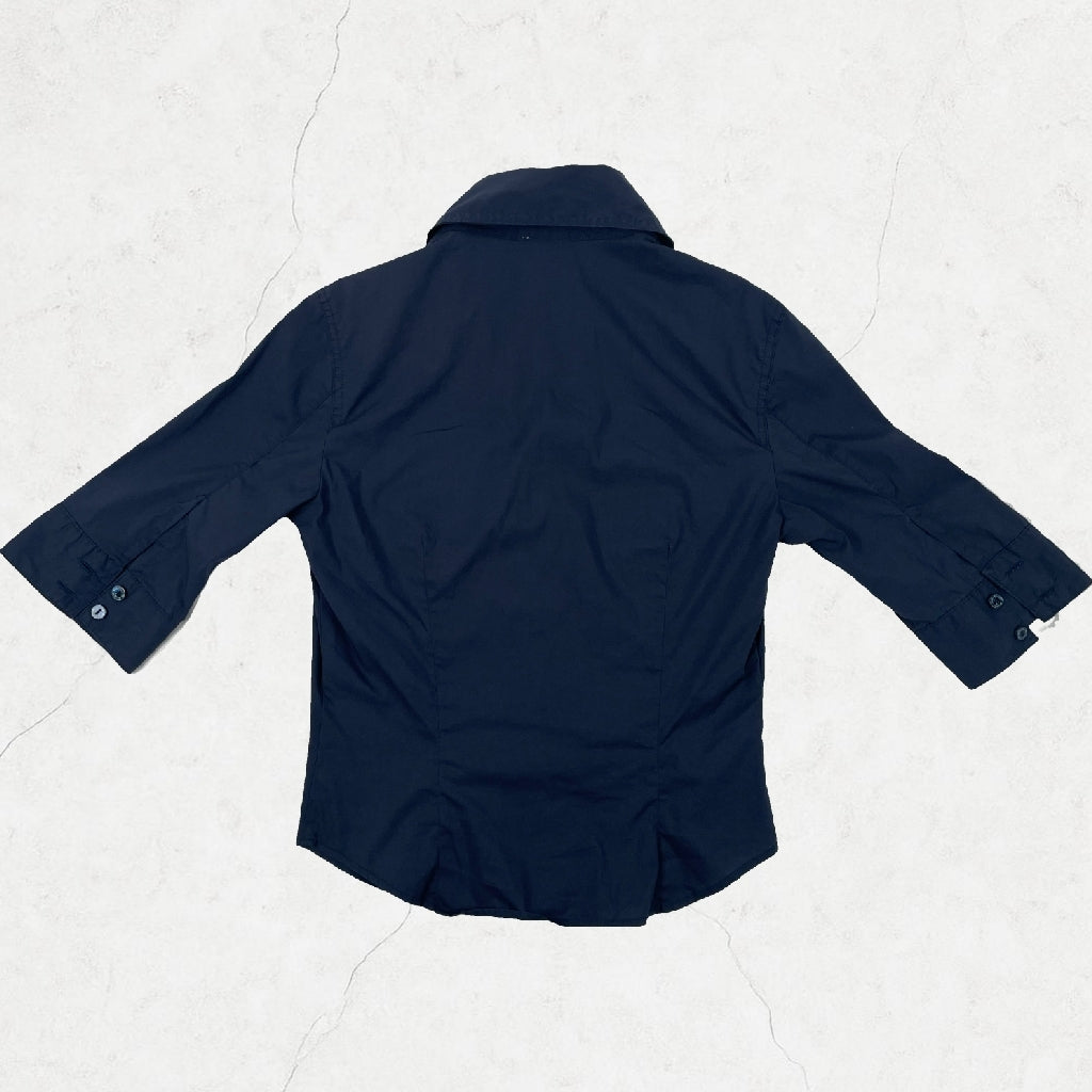 Vintage Moschino Jeans Fitted Shirt - Navy Blue