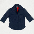 Vintage Moschino Jeans Fitted Shirt - Navy Blue