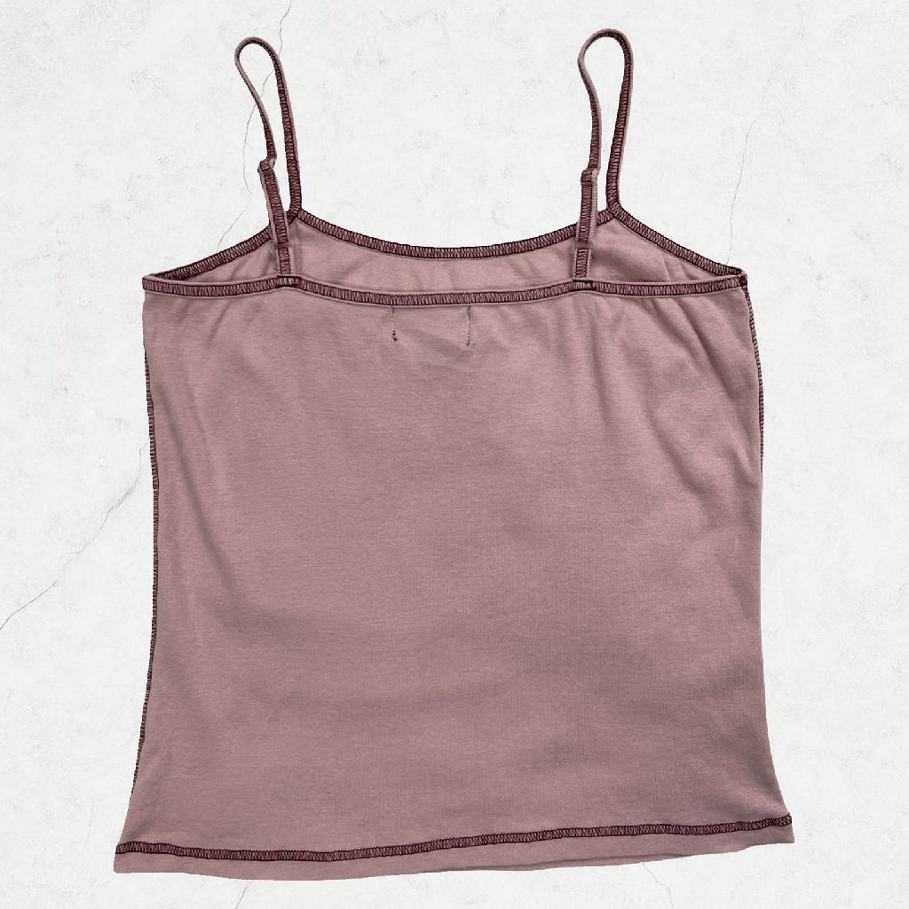 Y2K “GIRLS NUMBERS” Graphic Cami – Dusty Mauve – 6 (XS)