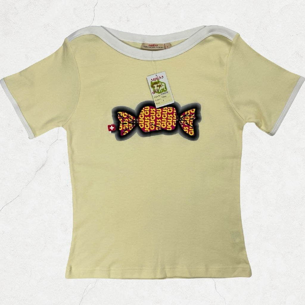 Deadstock Swiss Candy Graphic Tee – Size UK 8-10